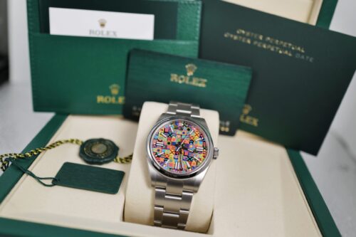 Rolex OP 41mm Multicolored Jubilee Motif 2026 watch, NEW with card