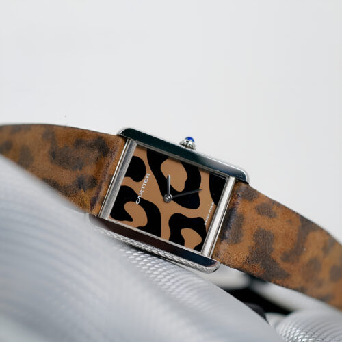 Cartier Tank Solo Leopard Large Size Watch
